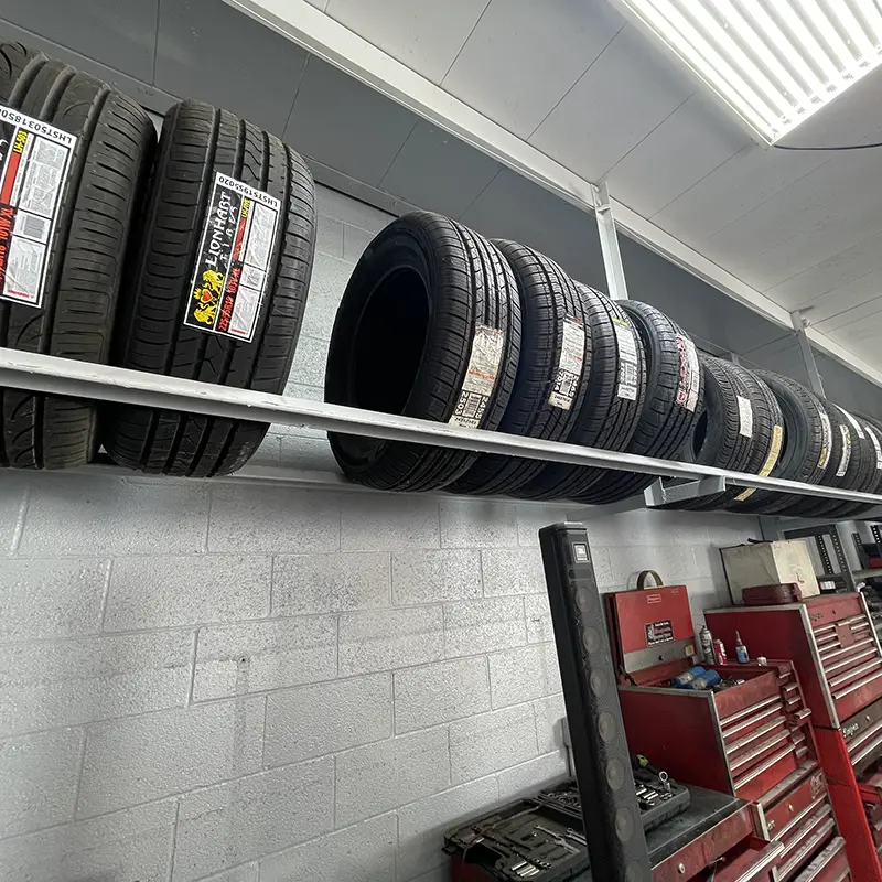 Service bay with skilled technician